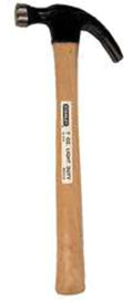 Stanley Hand Tools 11-.50in. 7 Oz Curved Claw Nail Hammer Wood Handle